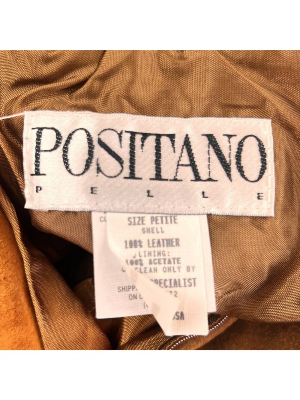 VTG Positano Pelle Women Petite Skirt Brown Suede Western A Line Boho Chic USA - Picture 5 of 12